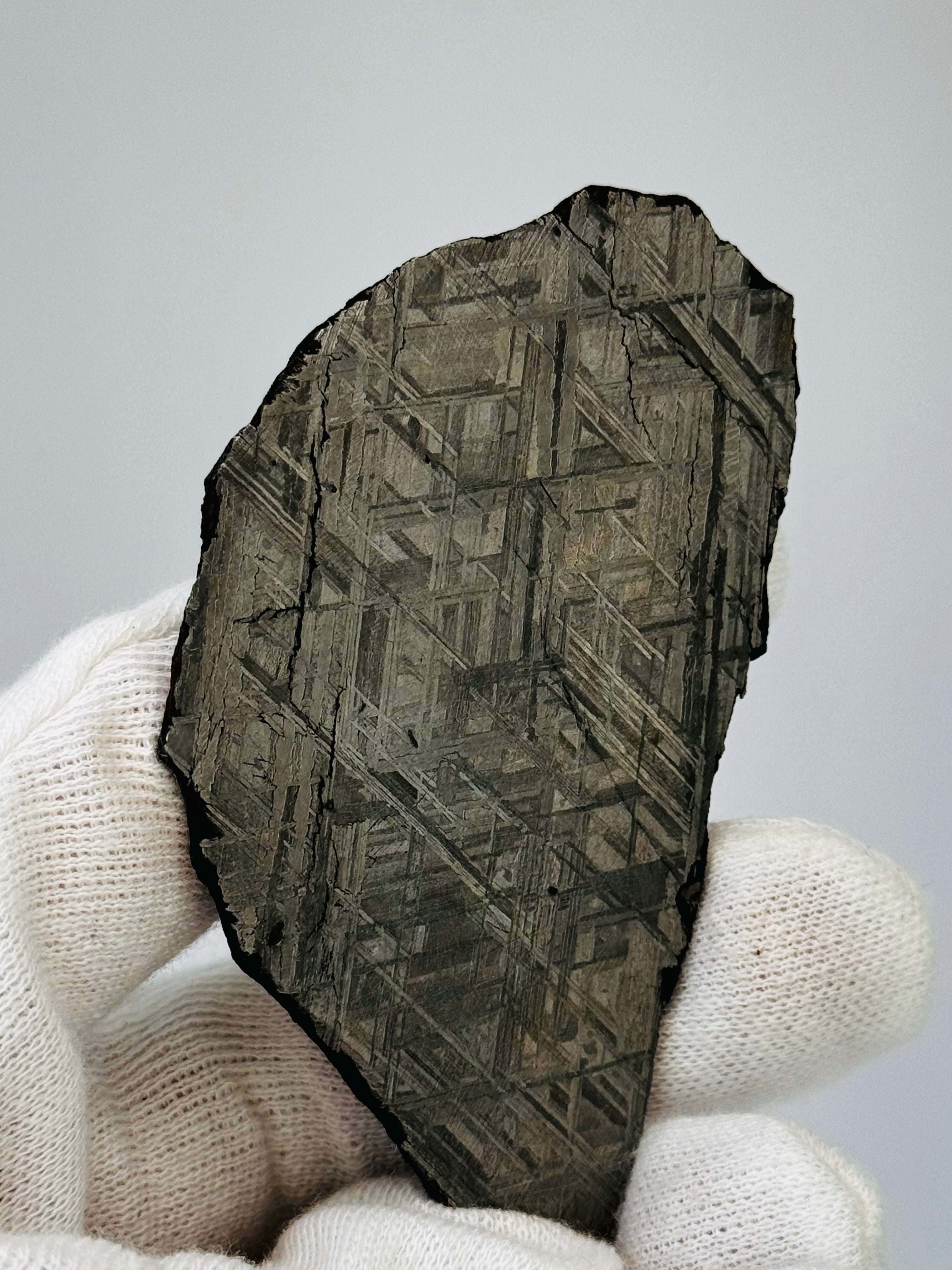 Muonionalusta Meteorite, Sweden. 88,12 grams slice.