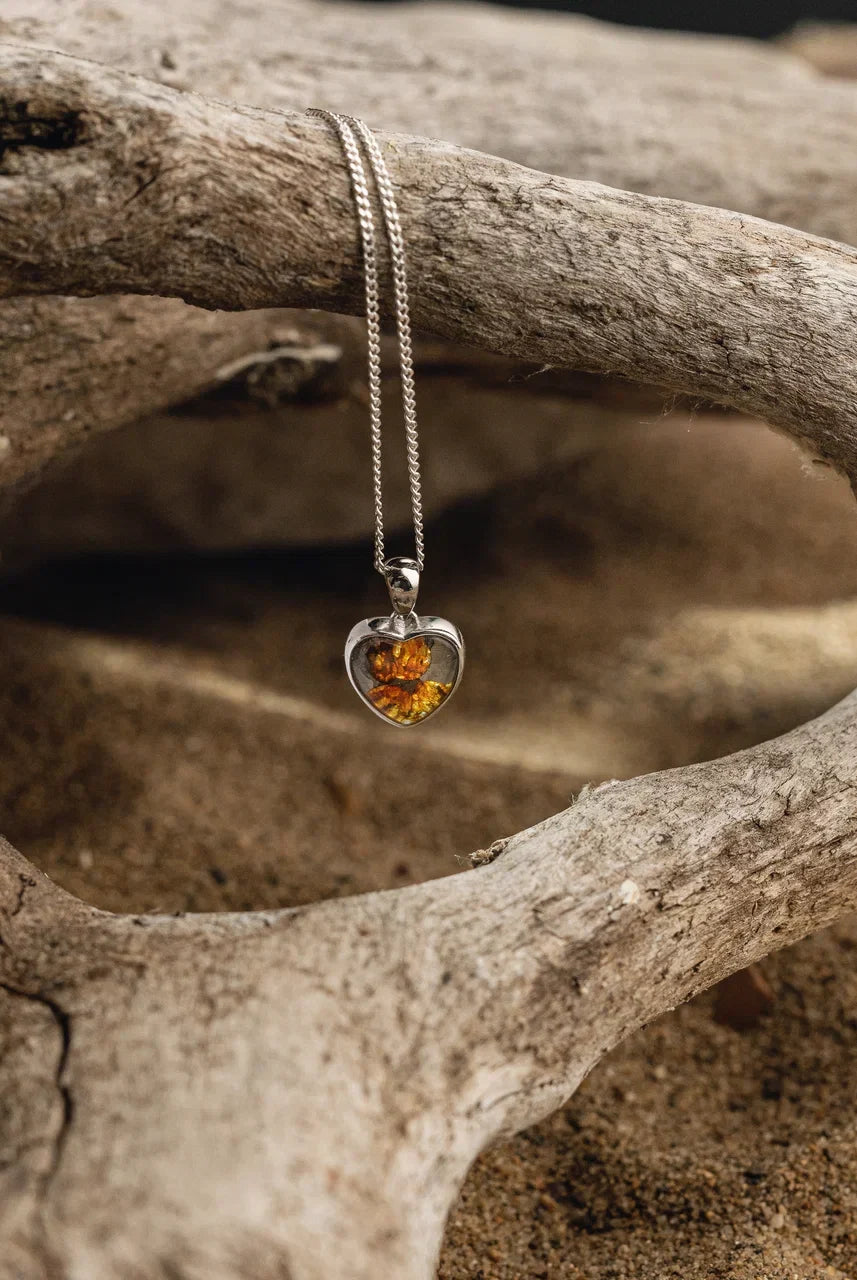 Heart pendant of Sericho Meteorite