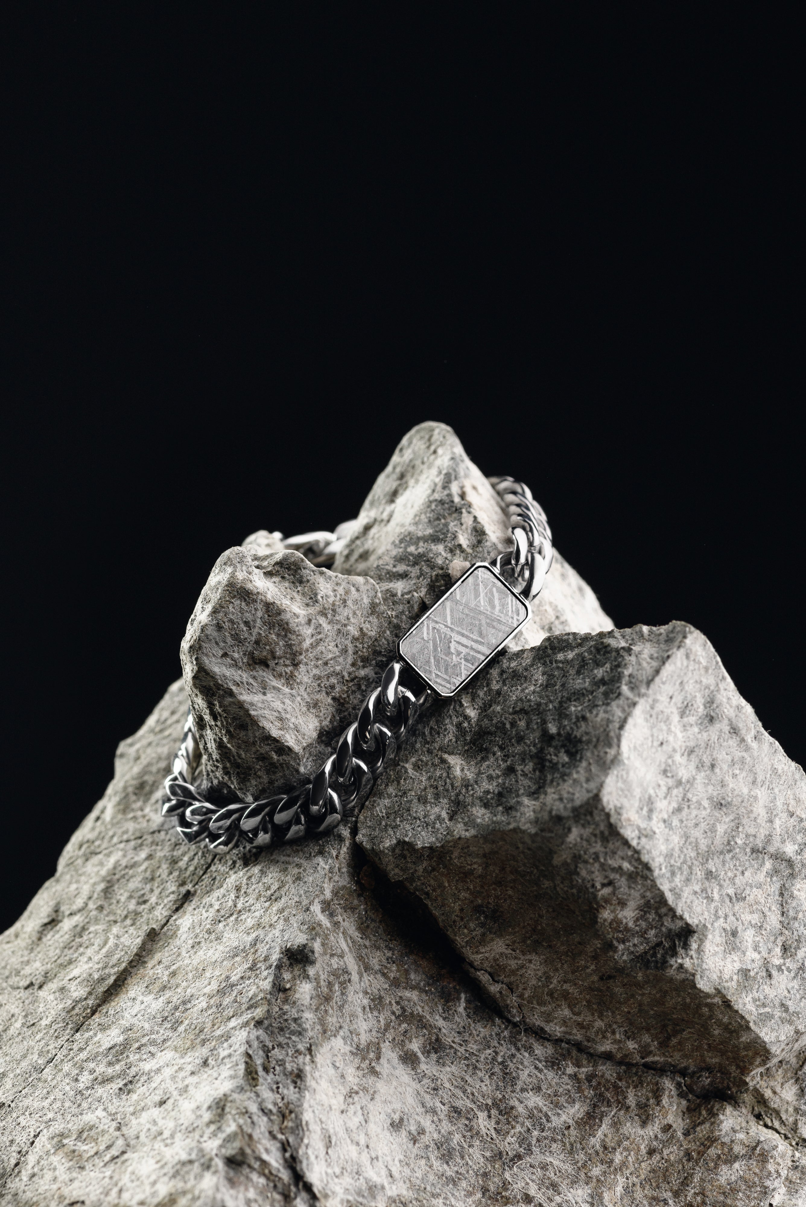 Muonionalusta meteorite Stainless Steel bracelet
